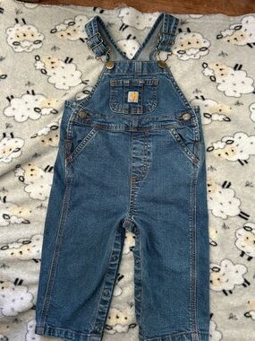 Carhartt Kids Denim Blue Bib Overalls